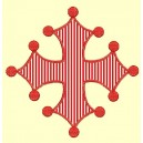 Croix occitane appliquée