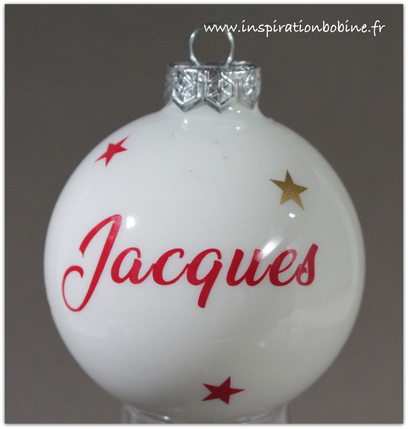 Boule de Noël personnalisée