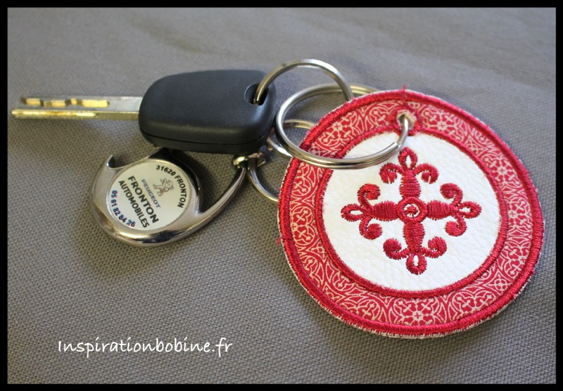 porte clefs rond