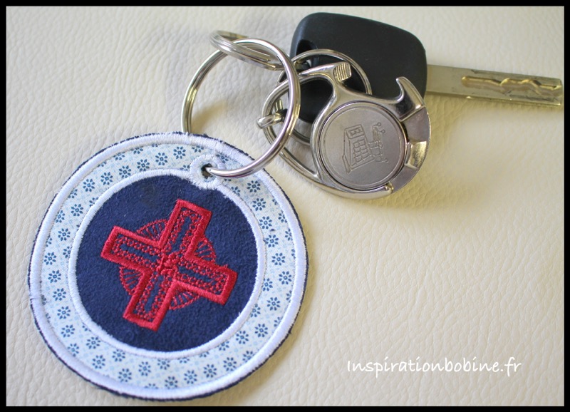 porte clefs rond