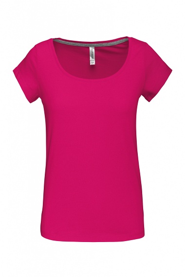 T-shirt femme col bateau