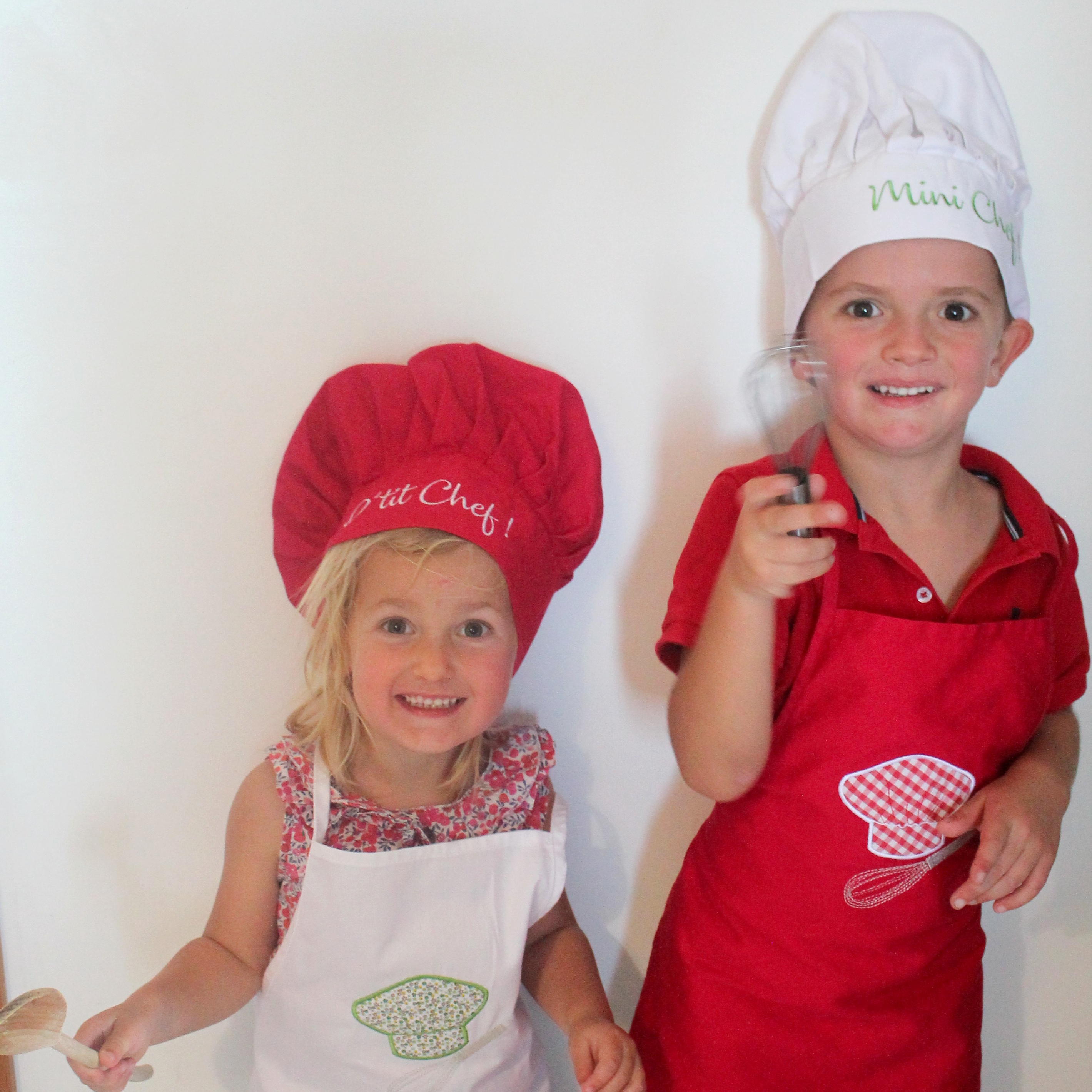 Tablier et toque pour enfant