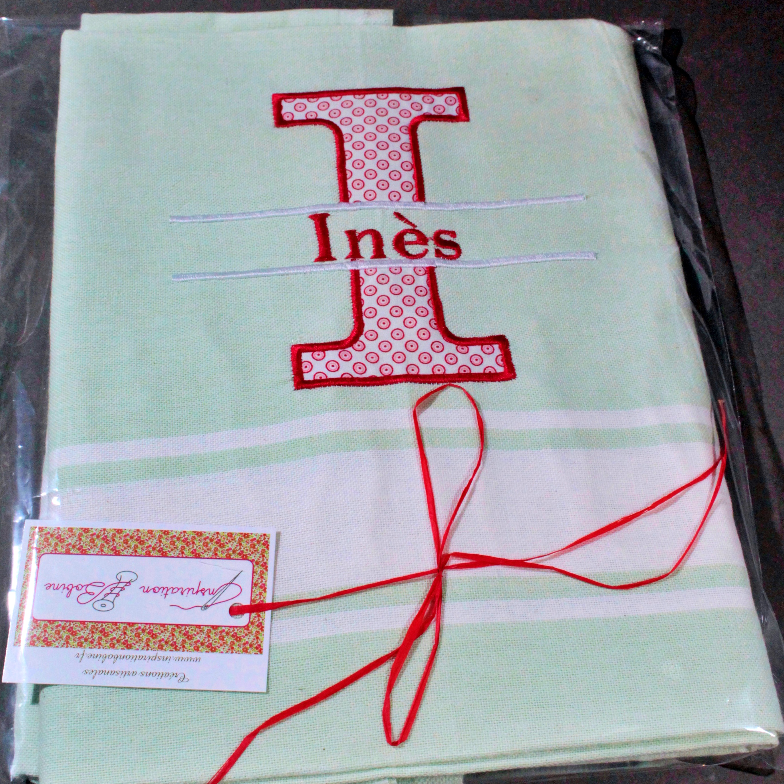 Fouta vert d'eau