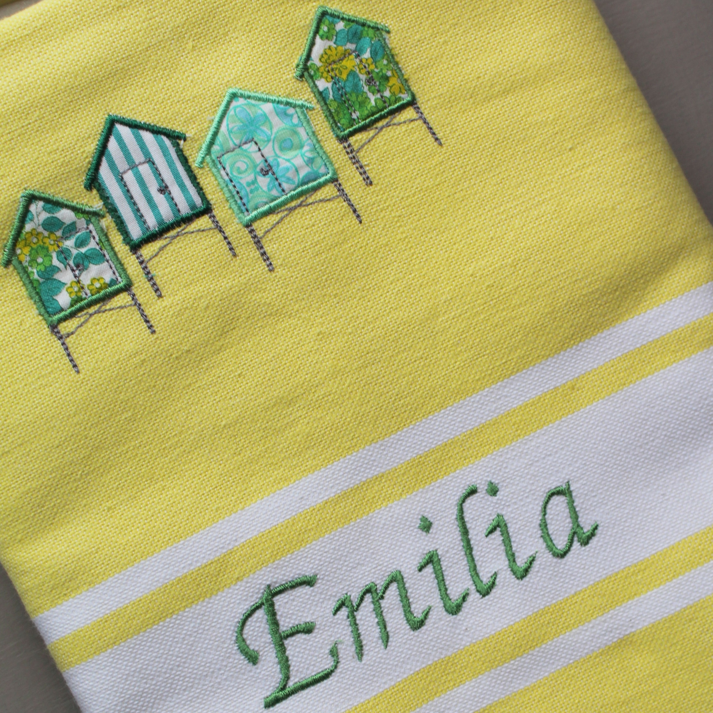 Fouta adulte jaune citron