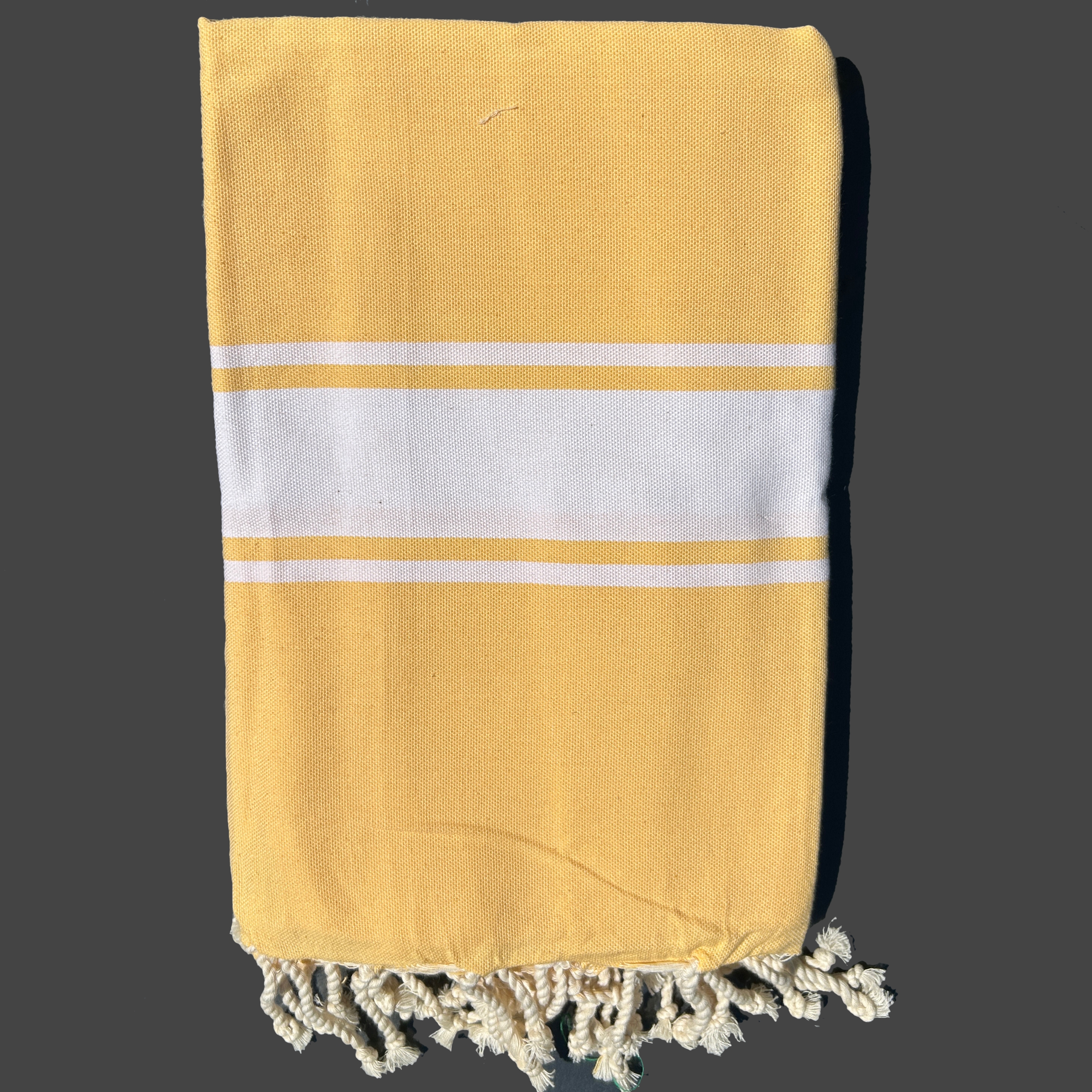 Fouta adulte jaune beurre