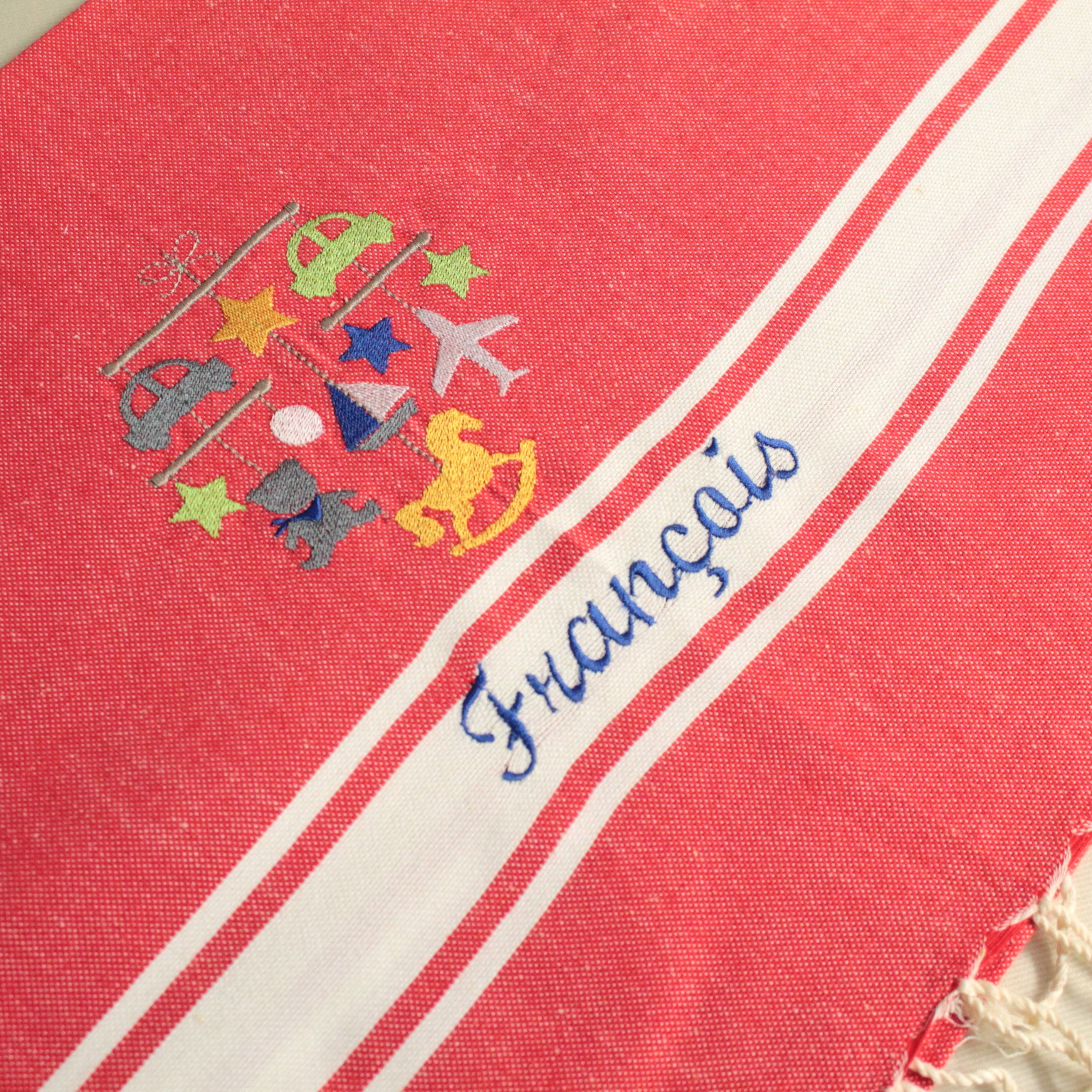 Fouta enfant Rouge