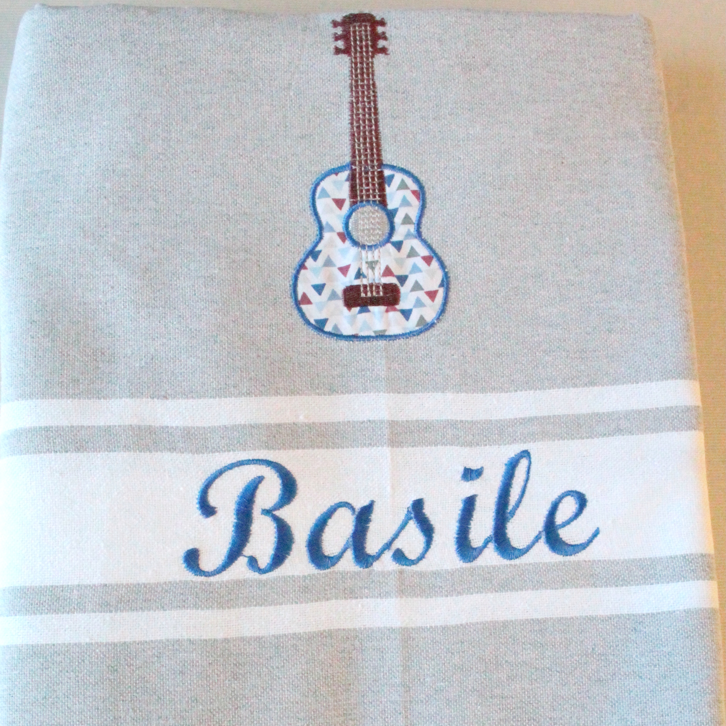 fouta enfant gris