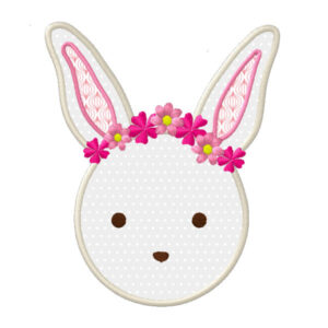 402 - Lapinou et sa couronne de fleurs