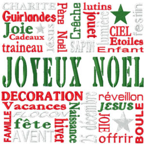 444 - Tableau - Noël - 3 couleurs