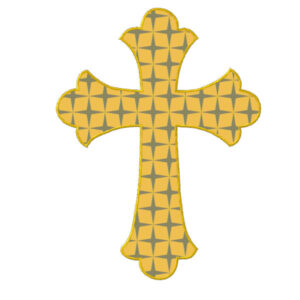 464 - Croix - broderie pleine ou applique