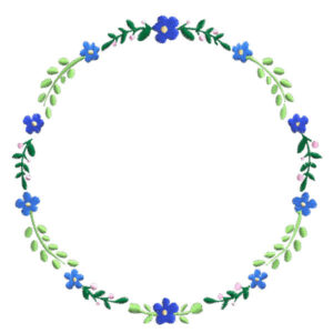 497 - Couronne de fleurs