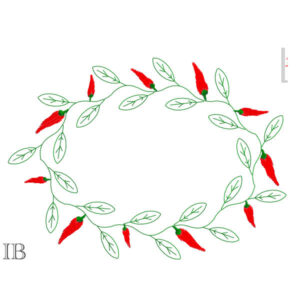 499 - Grande couronne de piments