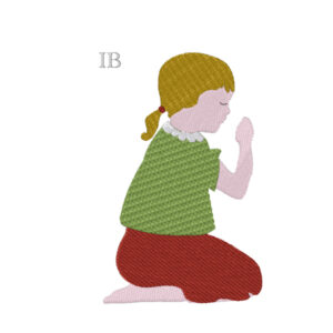 633 - Fillette en prière - couleur