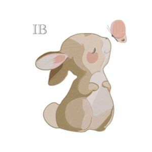 634 - Lapin - papillon
