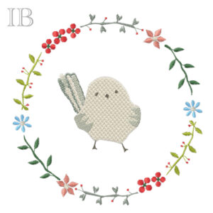 638 - Oiseau dans couronne