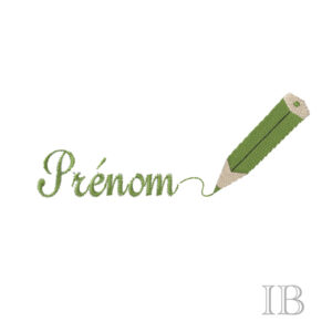 642 - Prénom + crayon
