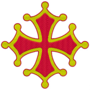 679 - Croix occitane bicolore