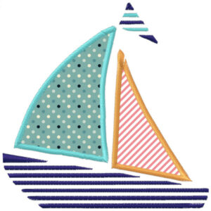 686b - Bateau avec tissu appliqué