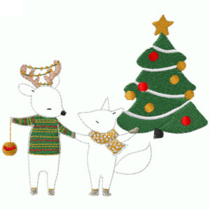 703 - Sapin 2 animaux