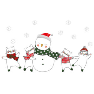 705 - Amis chat de Noël
