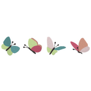 758 - 4 papillons