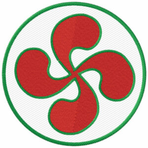 767 - Croix basque bicolore