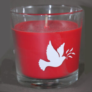 Bougie en verre