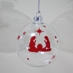 Boule de Noël transparente