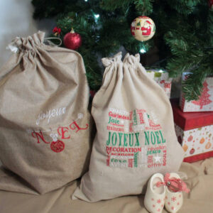Sac cadeau en jute