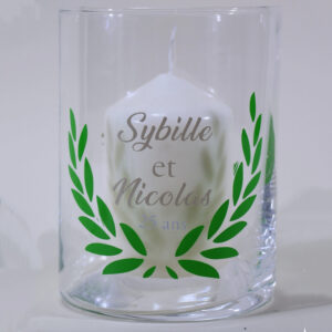 Vase ou photophore 15x11,5 cm